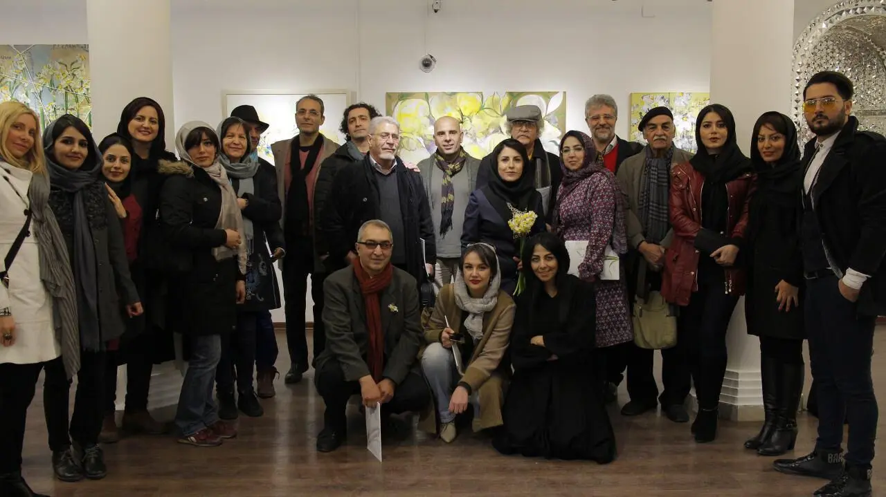هنرمندان همراه با نرگس در عمارت عین‌الدوله / عکس