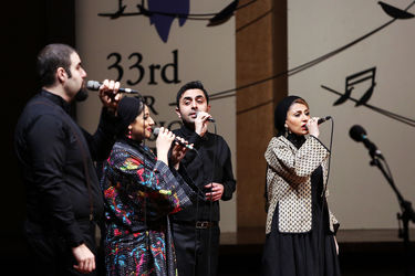 اجرای گروه آوازی تهران در جشنواره موسیقی فجر