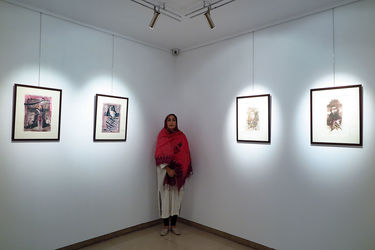 نمایشگاه چاپ دستی های ندا تولایی در گالری آتبین