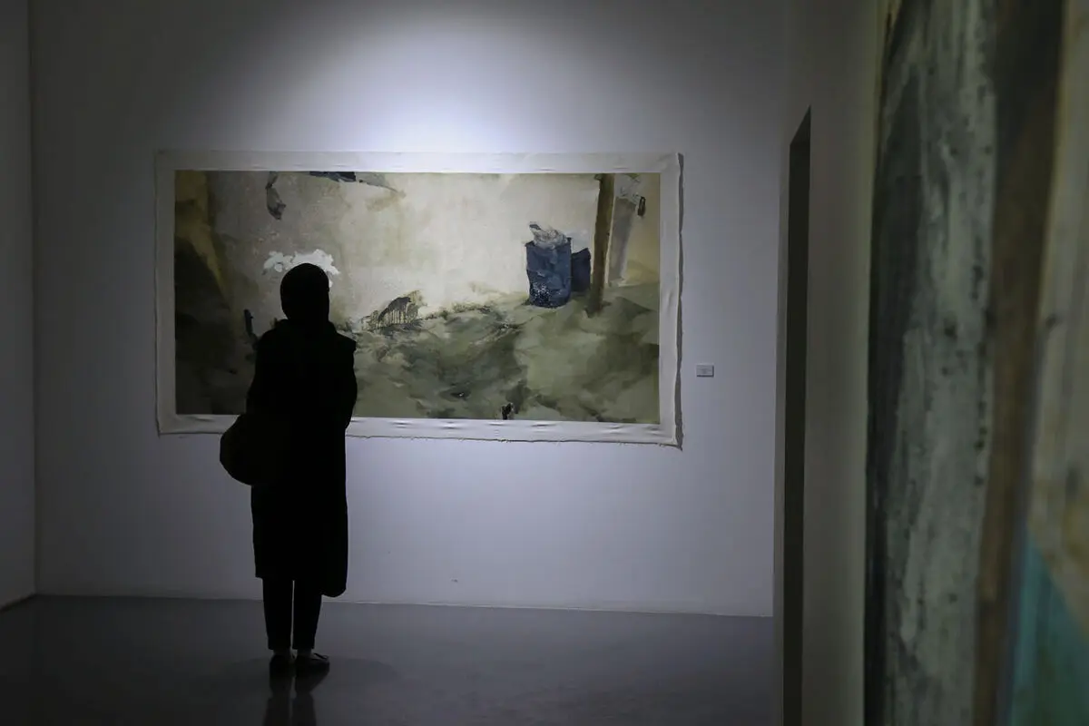 نمایشگاه نقاشی بیژن اخگر در گالری اعتماد نگارستان