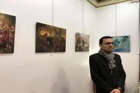 Paintings by Hassan Ruholamin on display at Paris exhibit