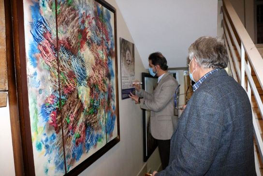 جعفر علی سروی همپا و آشوب ۹ در گالری ترانه باران