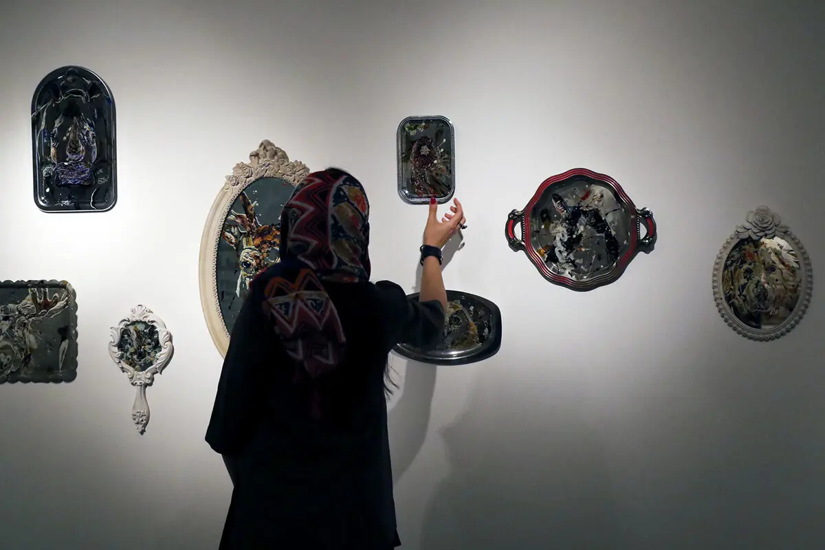 Sanaz Dezfoulian Painting Exhibit Underway