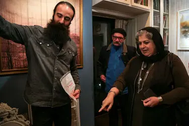 افتتاحیه نمایشگاه نقاشی های حمید جبلی در گالری آتبین