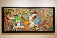 Iranian artist says teahouse paintings appeal to foreign tourists
