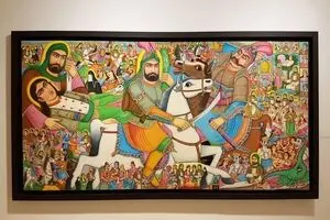 Iranian artist says teahouse paintings appeal to foreign tourists