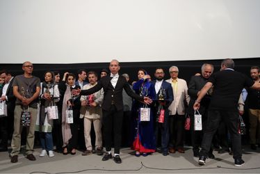 اكران خصوصی فیلم "بچه‌ای با جوراب قرمز" در سینما فلسطین