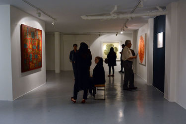 نمایشگاه گروهی نقاشی خط در گالری شهر کتاب فرشته