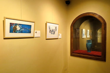 مراسم اهدای لوح به شرکت کنندگان نمایشگاه آینه دار دوران