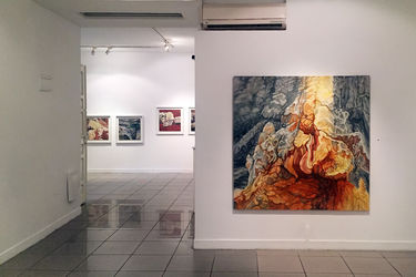 نمایشگاه نقاشی آتش شاه کرمی در گالری ویستا