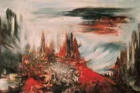 Tehran cultural center opens with new painting by Iran Darrudi