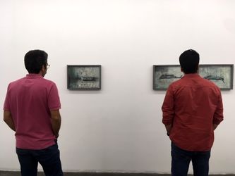 نمایشگاه نقاشی ­‌های علیرضا چلیپا با عنوان «بی­‌ زادگاه» در گالری اُ