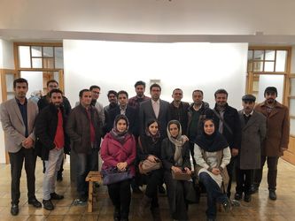 نمایشگاه آثار مسلم علم‌زاده و حسن روح‌الامین در باغ موزه هنر ایرانی