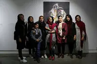 Mahjoob Zohourian paintings on display at Sales Gallery