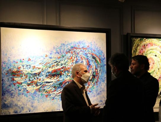 جعفر علی سروی همپا و آشوب ۹ در گالری ترانه باران