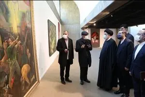 President Raisi visits Fajr visual art festival