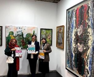 Bita Vakili's works were exhibited in Moscow and Frankfurt
