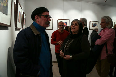 افتتاحیه نمایشگاه نقاشی های حمید جبلی در گالری آتبین