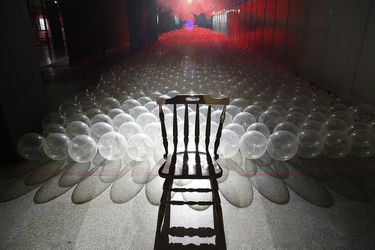 آثار چیدمان دهمین جشنواره تجسمی فجر در موسسه فرهنگی هنری صبا