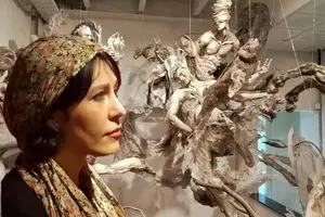 Vohu-Manah (Vohuman) in Bundahishn by Elham Fallahi :The Wounded Guardian of Waters, Raha Gallery Collection
