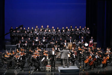 چهارمین روز  جشنواره موسیقی فجر با اجرای ارکستر ملی به رهبری فریدون شهبازیان و خوانندگی علیرضا افتخاری