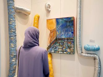 A spectacular exhibition with the works of established and emerging Emirati artists