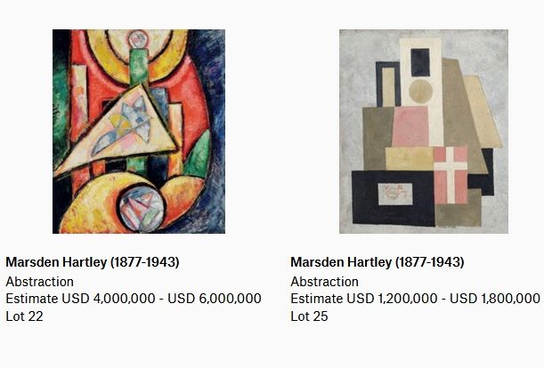 نقاشی‌های هنرمندان آمریکایی در کریستیز/قیمت گذاری کاری از ماکس وبر تا 8 میلیون دلار+ گزارش تصویری