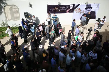 تشییع پیکر سید ضیاءالدین دری از خانه سینما