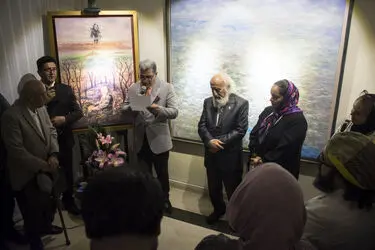 مراسم رونمایی از تندیس استاد حسین محجوبی