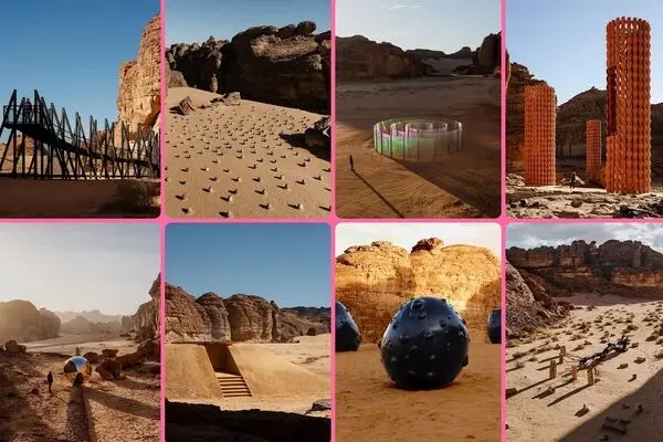 ببینید: رونمایی از چیدمان‌های خاص در العلا عربستان/ Desert X AlUla 2024 افتتاح شد