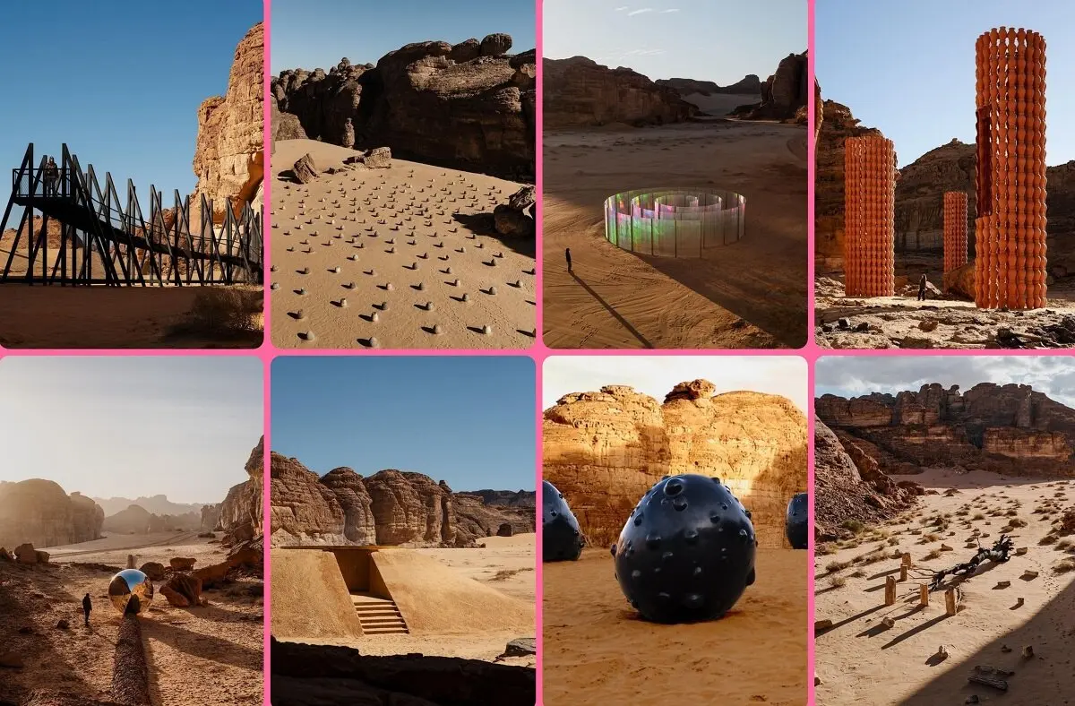 ببینید: رونمایی از چیدمان‌های خاص در العلا عربستان/ Desert X AlUla 2024 افتتاح شد