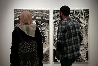 نمایشگاه نقاشی ابراهیم حسن‌زاده در گالری ویستا