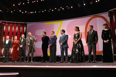 International+Jury+Jeremy+Irons+(4thL)+speaks+on+stage+next+to+(L-R)+Samuel+Finzi_+Mariette+Rissenbeek_+Carlo+Chatrian_+Luca+Marinelli_+Bettina+Brokemper_+Kenneth+L