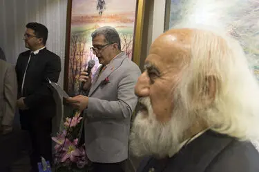 مراسم رونمایی از تندیس استاد حسین محجوبی