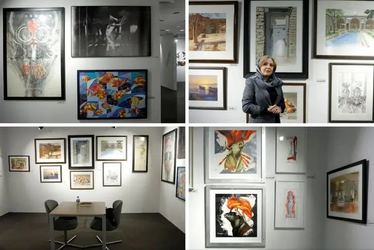 ویدئو: گالری شکوه در نخستین آرت‌فر تهران