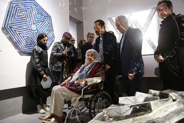 افتتاح تالار دائمی منیر فرمانفرمائیان در باغ موزه نگارستان دانشگاه تهران