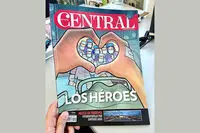 Mexican magazine Central spotlights health workers with cartoon by Alireza Pakdel 