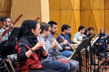 تمرین ارکستر ملی به رهبری فریدون شهبازیان در تالار رودکی