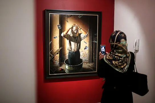 نمایشگاه نقاشی واحد خاکدان در گالری ماه