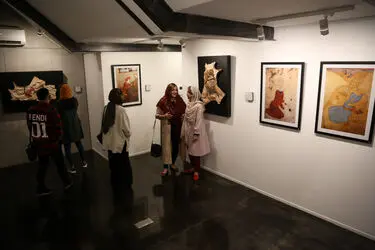افتتاحیه نمایشگاه گروهی "نوزده پنج" در گالری ایوان