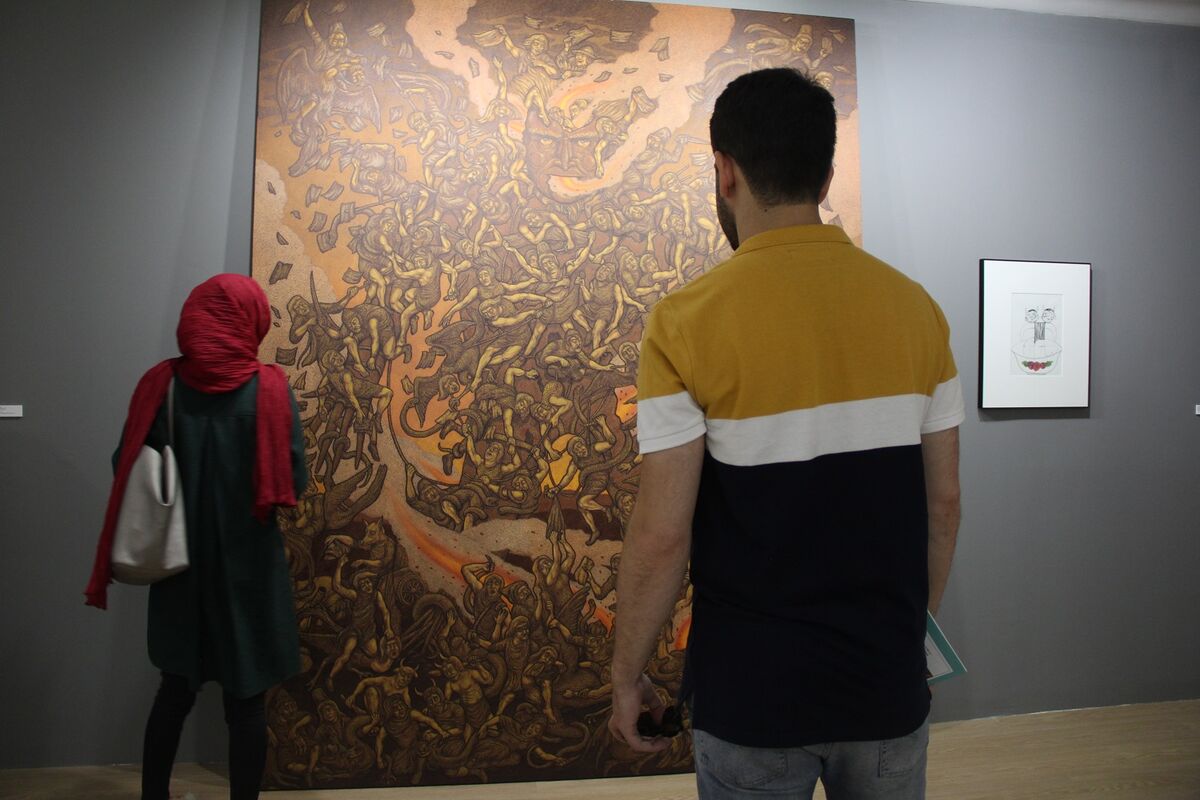 نمایشگاه گروهی مصورنامه  در گالری زیر زمین دستان