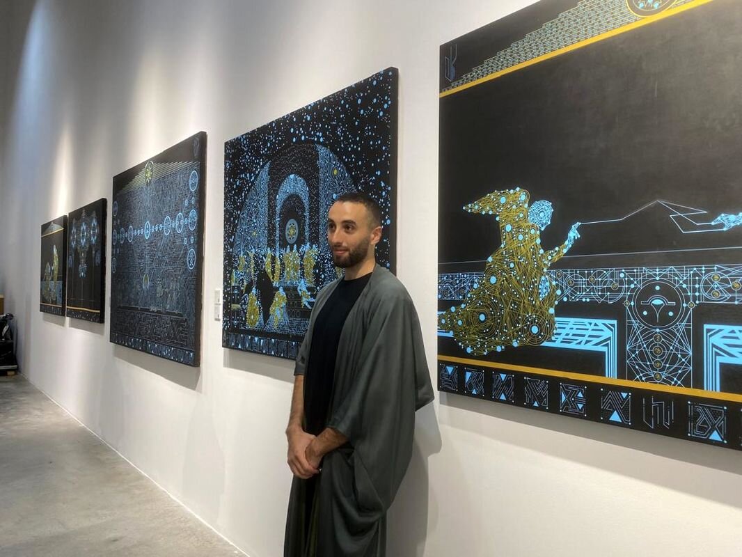 Kaikhan Salakhov’s exhibition 'The Cosmic Renaissance' at Firetti Contemporary