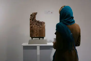 افتتاحیه نمایشگاه مجسمه‌های پژمان علومی در گالری سیحون