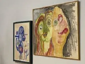 نقاشی‌های میلان کوندرا به نمایش گذاشته شد/ عکس