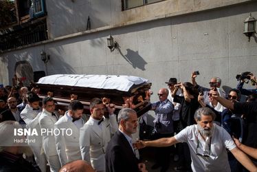 مراسم تشییع پیکر ناصر تقوایی