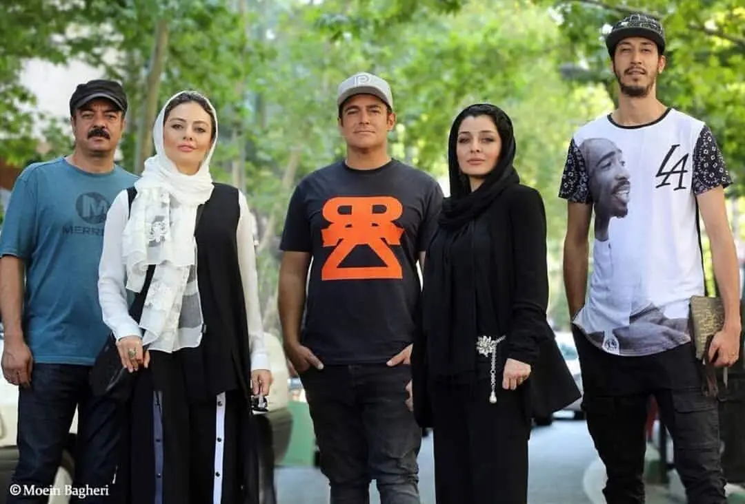 موتور سواری یکتا ناصر و سعید آقاخانی / عکس