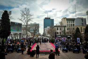 مراسم هفته درختکاری با حضور اصحاب فرهنگ، هنر و رسانه در خانه هنرمندان تهران