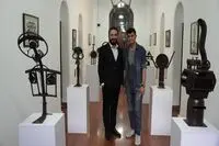 محمد محمدزاده تیتکانلو با متالوژی هنر در باغ موزه نگارستان