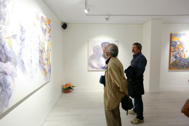 نمایشگاه نقاشی های نیلوفر قادری نژاد در گالری ساربان