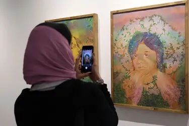 افتتاحیه نمایشگاه نقاشی های حسن مرشد در گالری هپتا